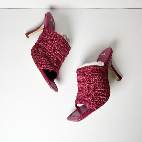 MARC FISHER MLDAKO WOMEN PINK MAN MADE SOLE SANDAL HEELS BRAND NEW 10M NO BOX - Picture 6 of 8